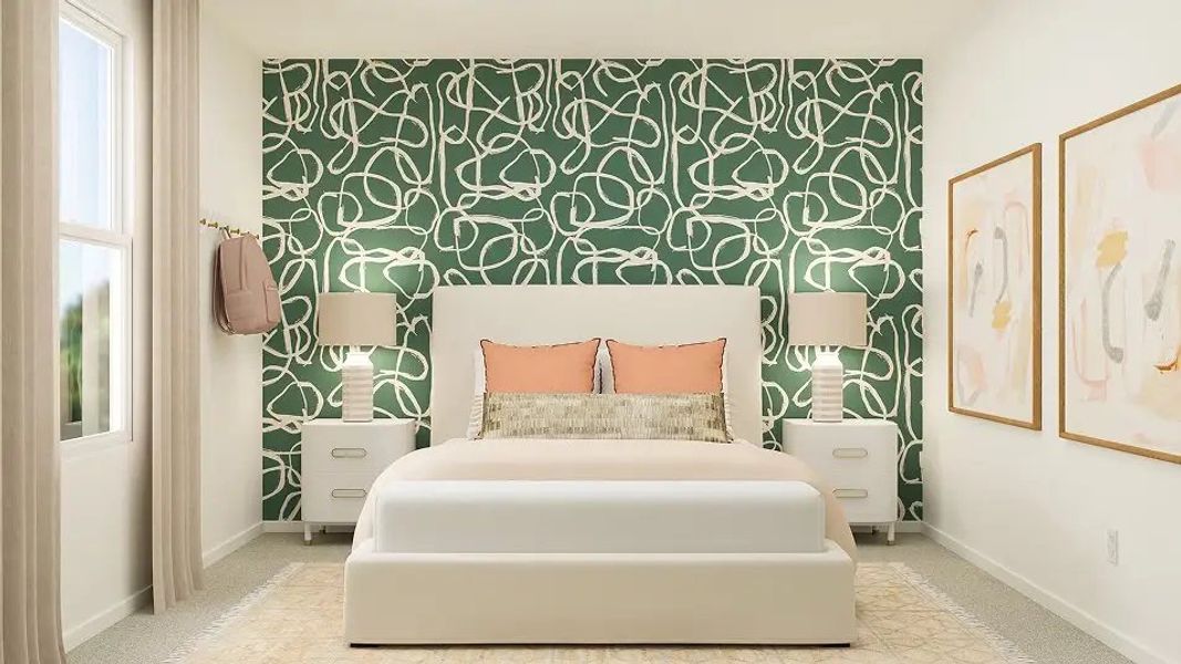 Furnished interior in a model home at Rancho Canyon: Majors in Haslet (Image 11).