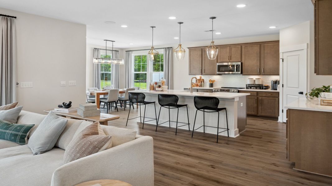 Furnished interior in a model home at Creekside at Andrews in Summerville (Image 11).