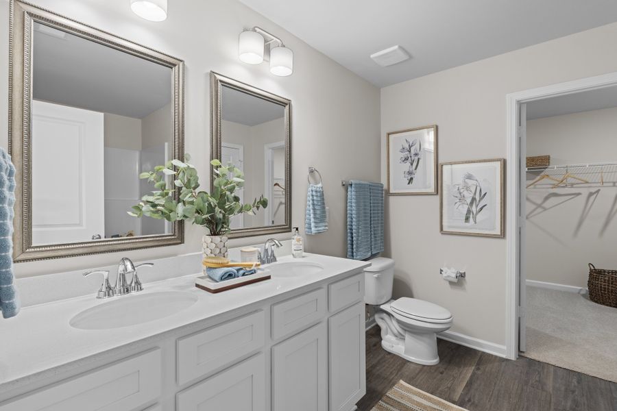 Furnished interior in a model home at Sibley Village in Sumter (Image 32).