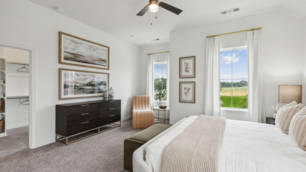 Furnished interior in a model home at Painted Tree – Woodland District in McKinney (Image 34).
