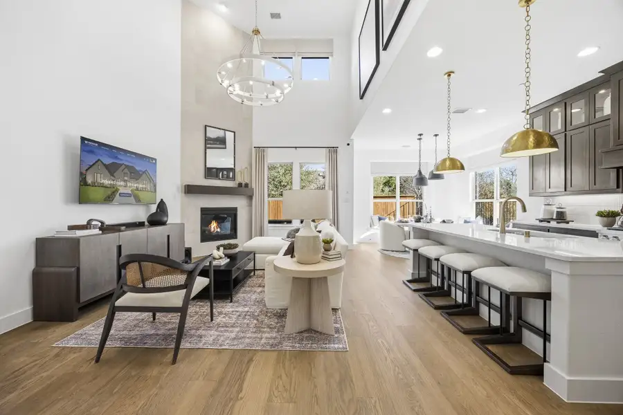 Furnished interior in a model home at Providence Cove in McKinney (Image 7).