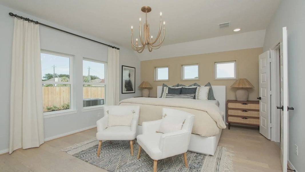 Experience refined living with sleek chandelier, soft beige palette, and expansive windows in Ellis Cove. Experience refined living with sleek chandelier, soft beige palette, and expansive windows in Ellis Cove.