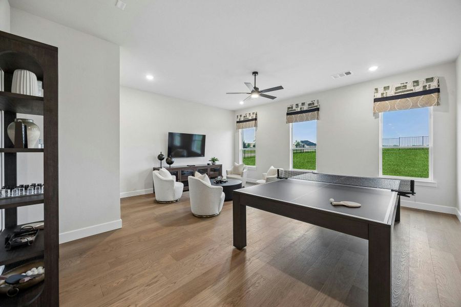 Furnished interior in a model home at Discovery Lakes in Rockwall (Image 40).