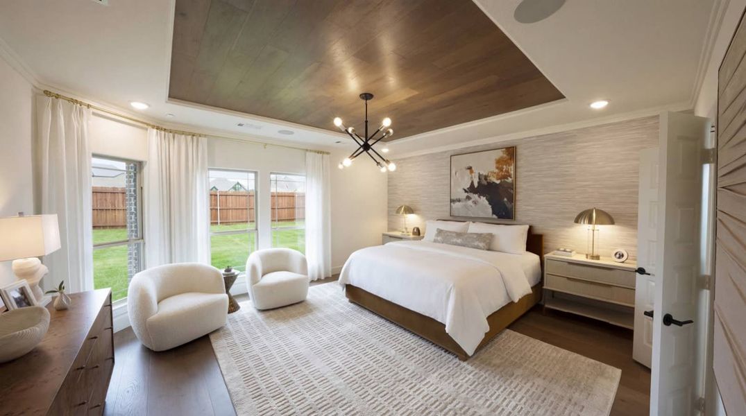 Furnished interior in a model home at Bear Creek in Cedar Hill (Image 5).