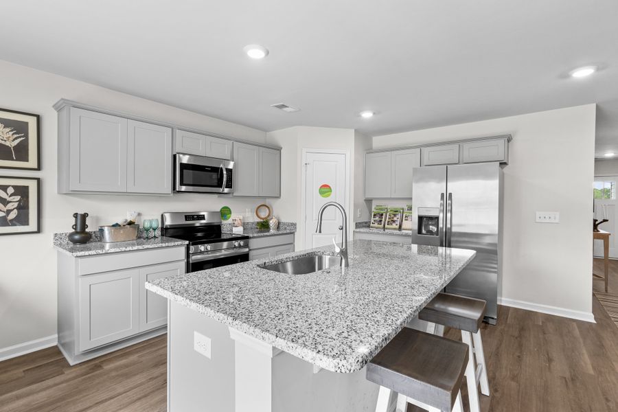 Furnished interior in a model home at Ashton Lakes in Lexington (Image 21).