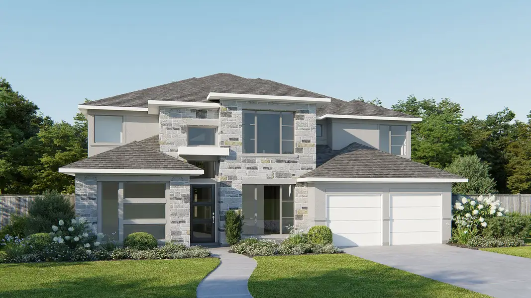 Front exterior of a home in the Lakes of Cane Island community, located in Katy, TX (Image 9). Front exterior of a home in the Lakes of Cane Island community, located in Katy, TX (Image 9).