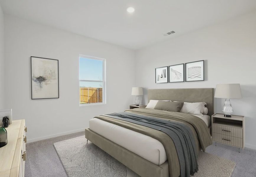 Furnished interior in a model home at Avalon Ridge in Cut and Shoot (Image 6).