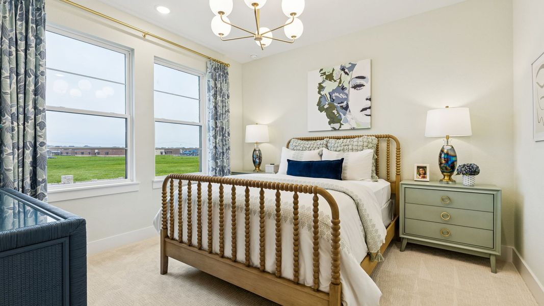 Furnished interior in a model home at Prosper Ridge in Prosper (Image 29). Furnished interior in a model home at Prosper Ridge in Prosper (Image 29).