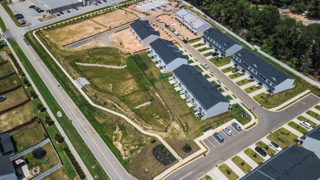 Aerial view of the Aberdeen community in Fountain Inn, SC, showing layout and nearby surroundings (Image 9).