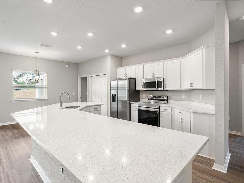 Each home is designed with a spacious, open kitchen - Willow II home plan