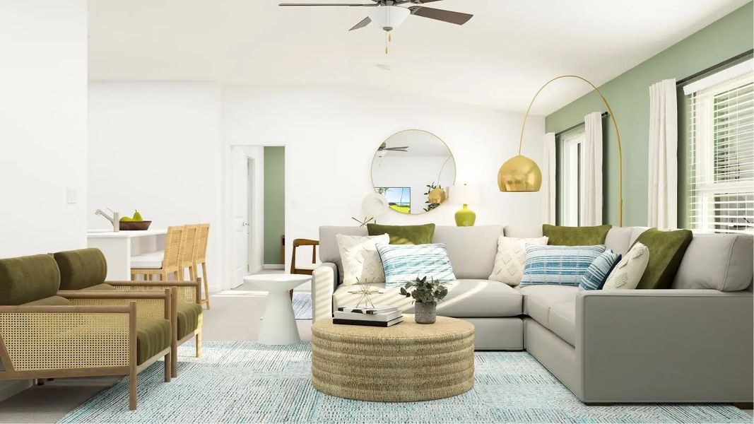 Furnished interior in a model home at New Port Corners: The Estates in New Port Richey (Image 12).