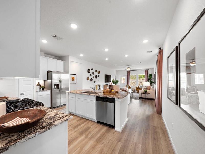 Furnished interior in a model home at The Villages at WestPointe in Dayton (Image 14).