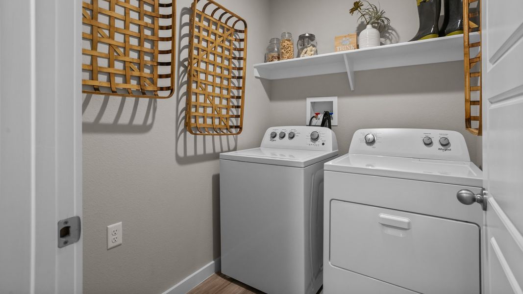 Furnished interior in a model home at Hampton Hills in Abilene (Image 26).