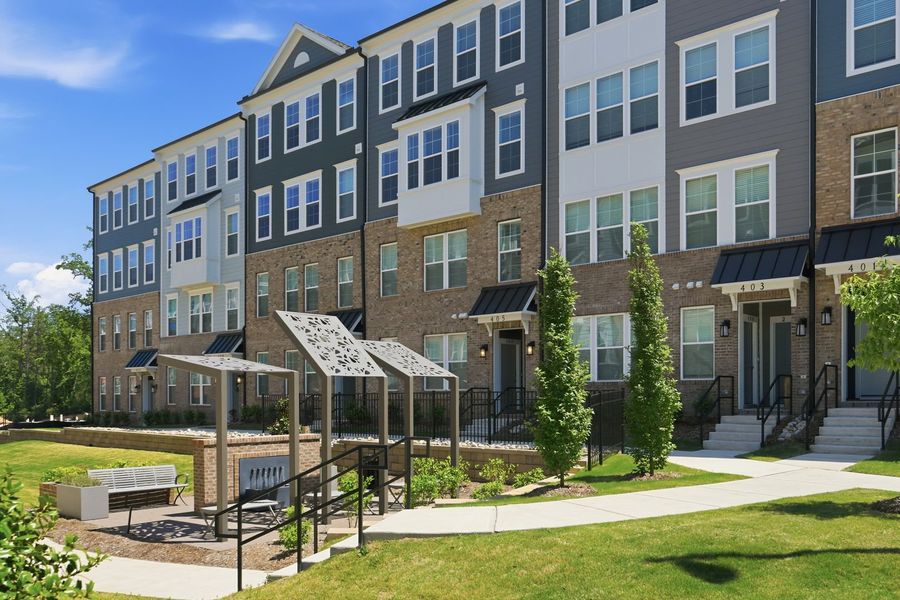 Condo located in Grove 98, Wake Forest, highlighting architectural design (Image 21).