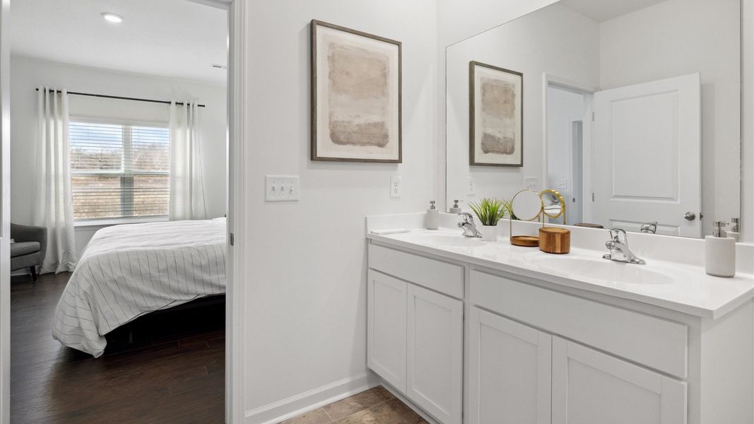 Furnished interior in a model home at The Ridge at Neals Landing in Knoxville (Image 20).