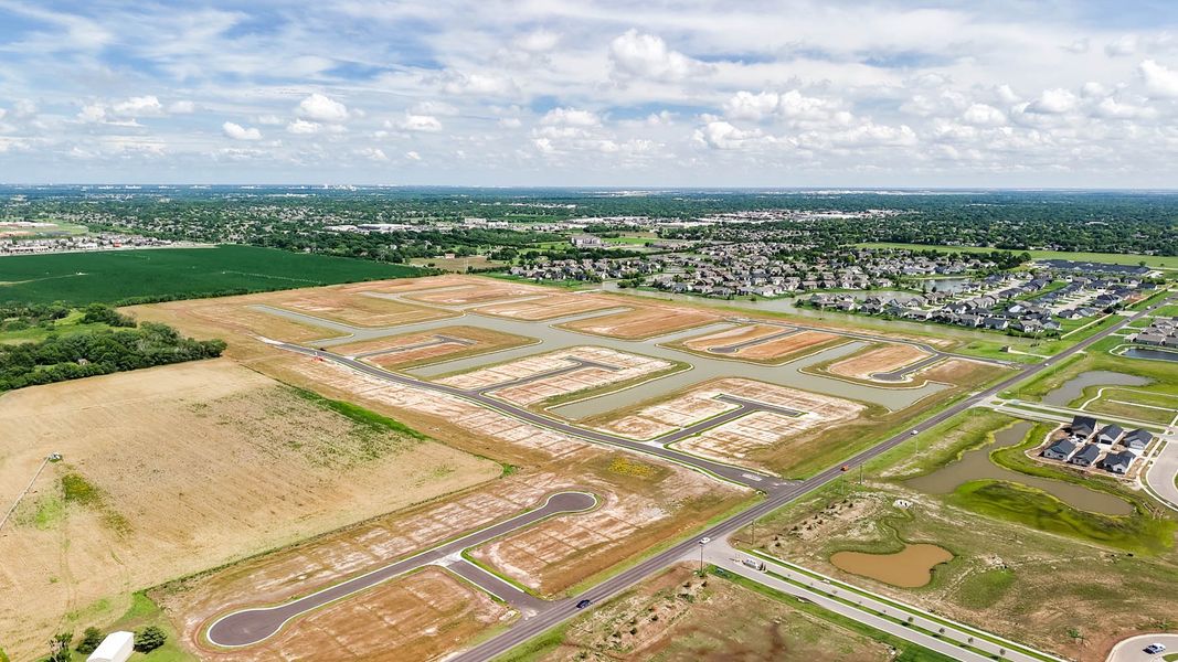 Site preparation and early development at The Courtyards at Waterford Reserve in Maize, KS (Image 16).