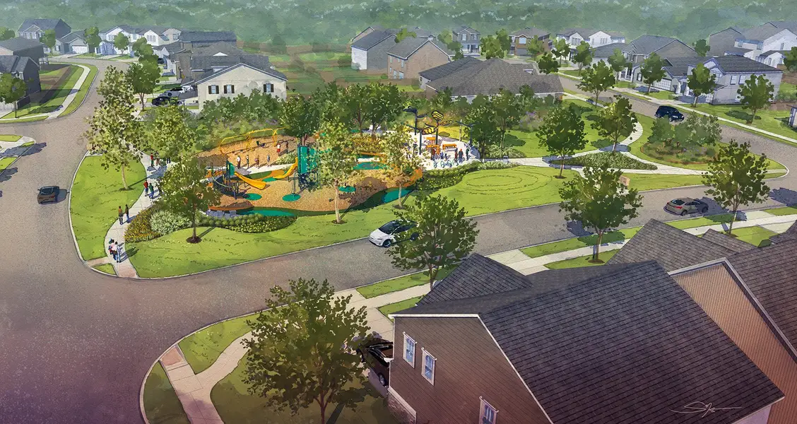 Image 24 of the Emerald Heights at Bridgeland Central – 50’ Alley community in Cypress, TX. Image 24 of the Emerald Heights at Bridgeland Central – 50’ Alley community in Cypress, TX.