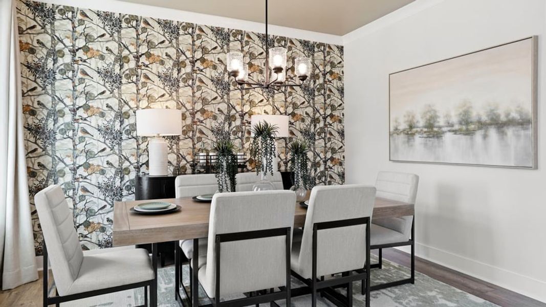 Furnished interior in a model home at Harrison Valley in Simpsonville (Image 6).