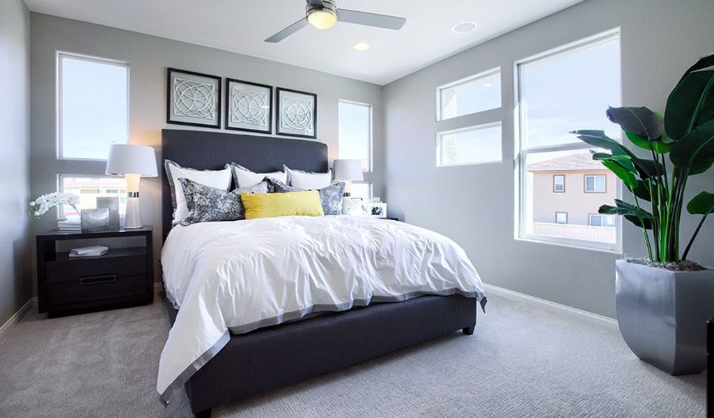 Furnished interior in a model home at Urban Collection at Palmer Village in Colorado Springs (Image 15).
