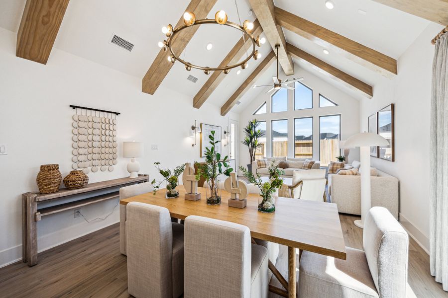 Furnished interior in a model home at Candela South - 40' in Richmond (Image 16).
