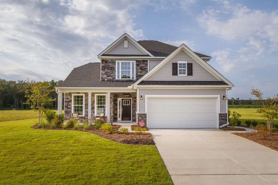Front exterior of a home in the Cottages at Piper Village community, located in Trinity, NC (Image 2).