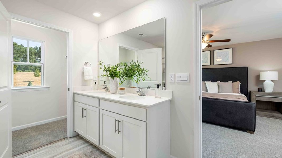 Furnished interior in a model home at Laurelbrook in Sherrills Ford (Image 31).