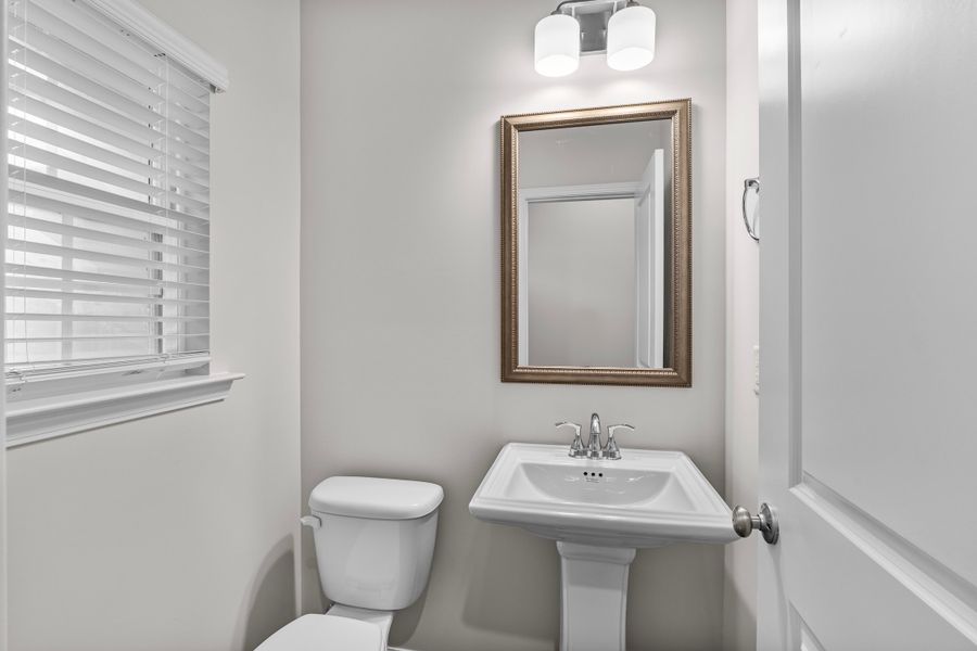 Furnished interior in a model home at Hunters Branch Townhomes in Hopkins (Image 7).