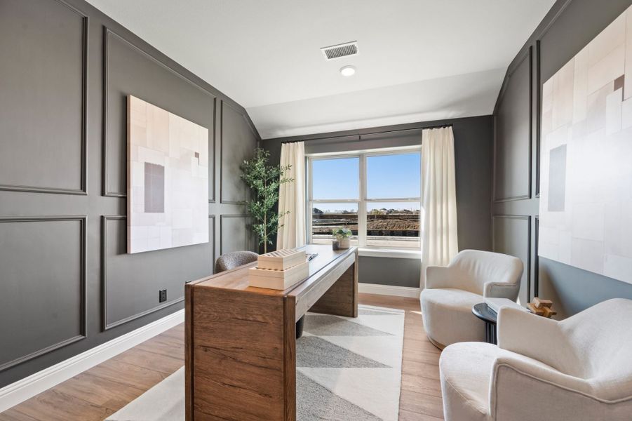 Furnished interior in a model home at Clearview Ranch in Royse City (Image 6).