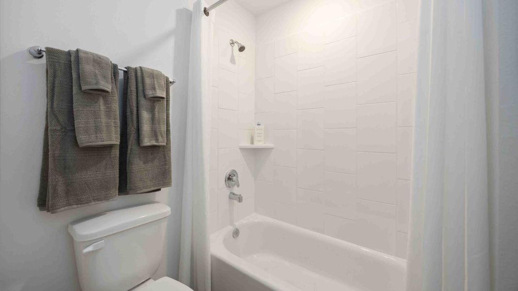 Furnished interior in a model home at Pinehaven in Houston (Image 12).