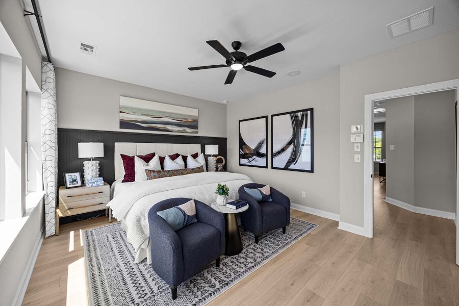 Furnished interior in a model home at Greenville Heights in Dallas (Image 6). Furnished interior in a model home at Greenville Heights in Dallas (Image 6).