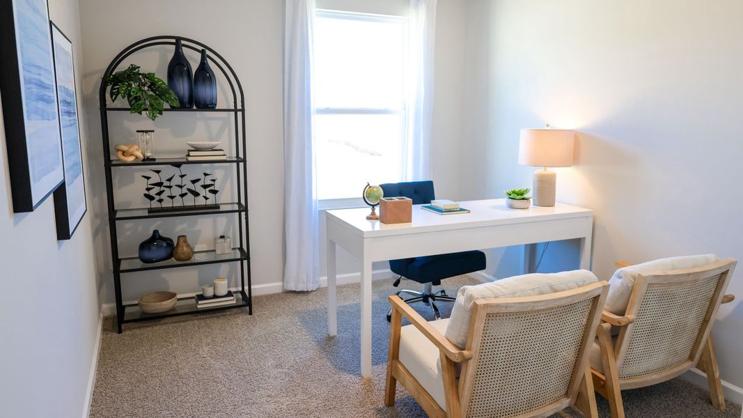 Furnished interior in a model home at Paddington Place in Baxter (Image 27).