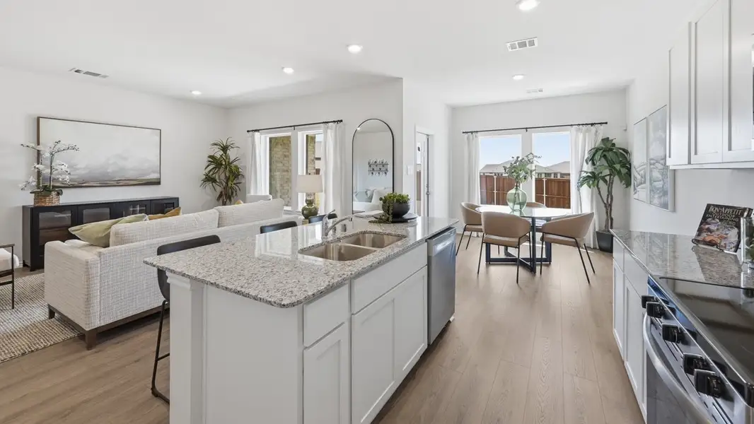 Furnished interior in a model home at Sanger Circle in Sanger (Image 57).