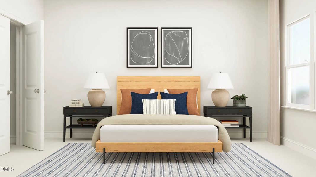 Furnished interior in a model home at Retreat at Robertson: Cottage in Knightdale (Image 4).