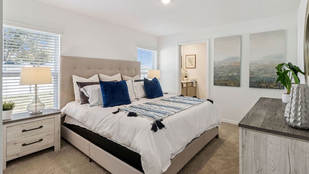 Furnished interior in a model home at Leoma's Landing in Lake Wales (Image 19).