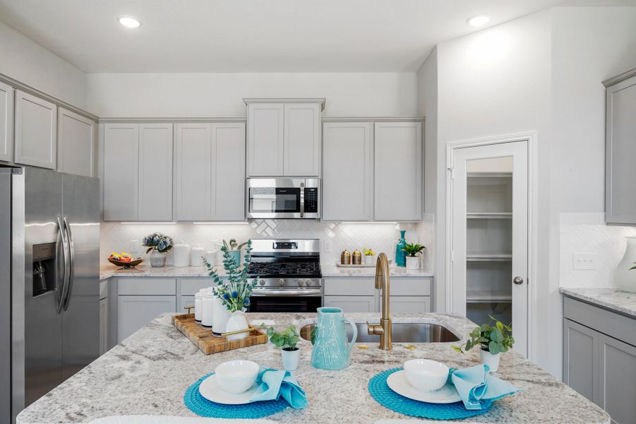 Furnished interior in a model home at Bluebonnet Village in Bellville (Image 6). Furnished interior in a model home at Bluebonnet Village in Bellville (Image 6).