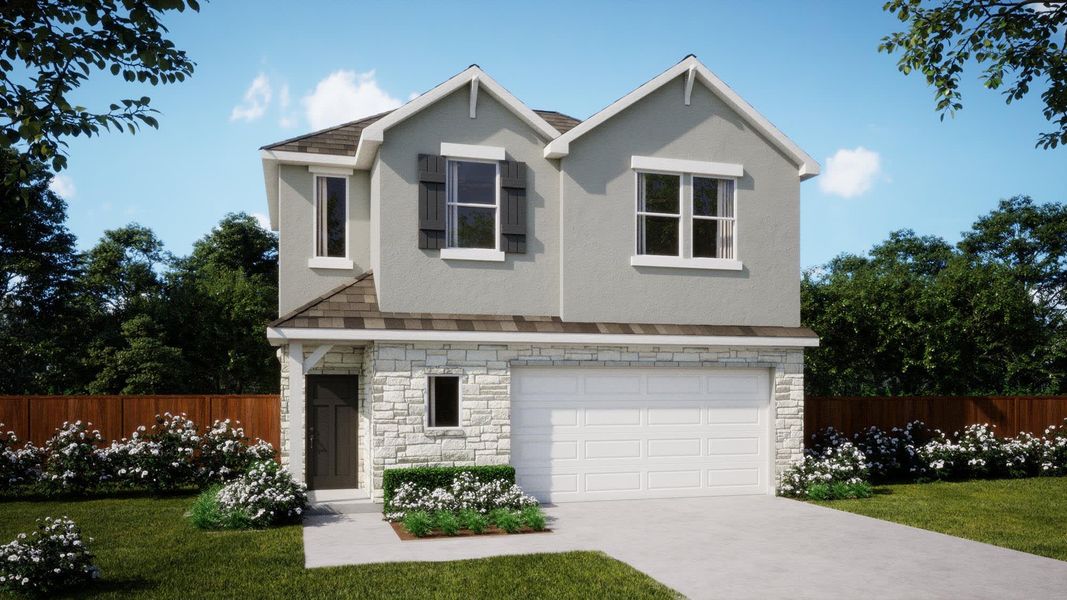 Elevation G | Zoe at Village at Manor Commons in Manor, TX by Landsea Homes