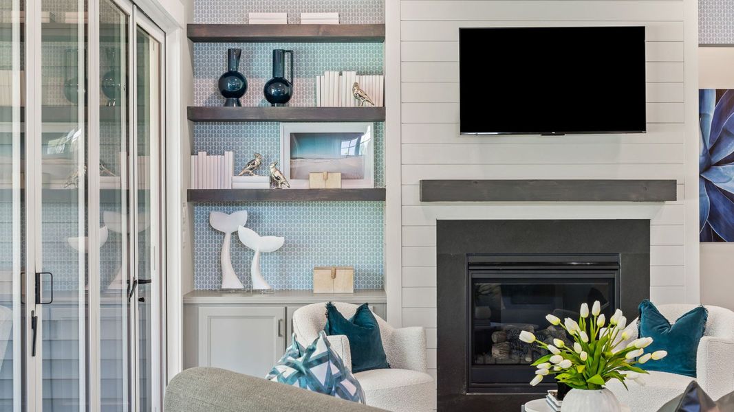 Furnished interior in a model home at Ocean Isle Palms in Shallotte (Image 16).