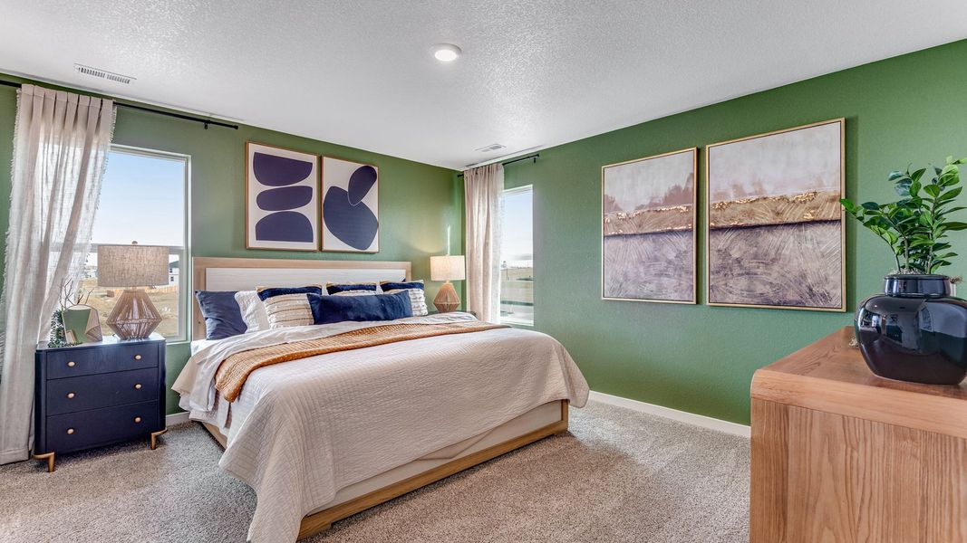 Furnished interior in a model home at The Ridge at Lorson Ranch in Colorado Springs (Image 6).