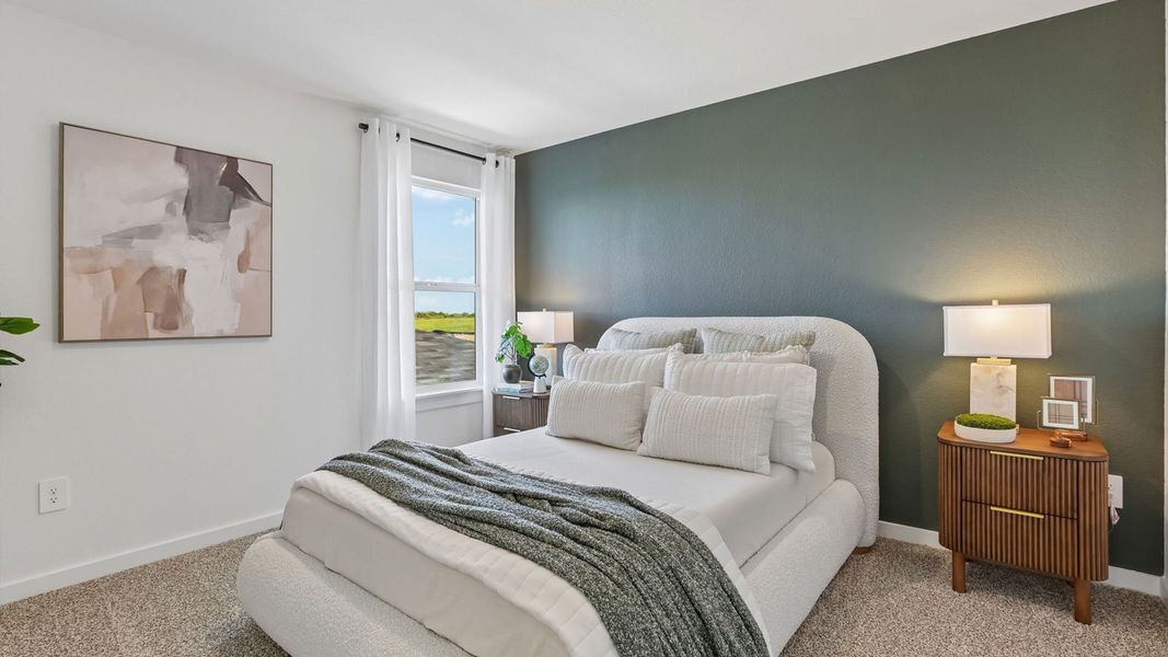 Furnished interior in a model home at Frontier in Mustang Ridge (Image 30).