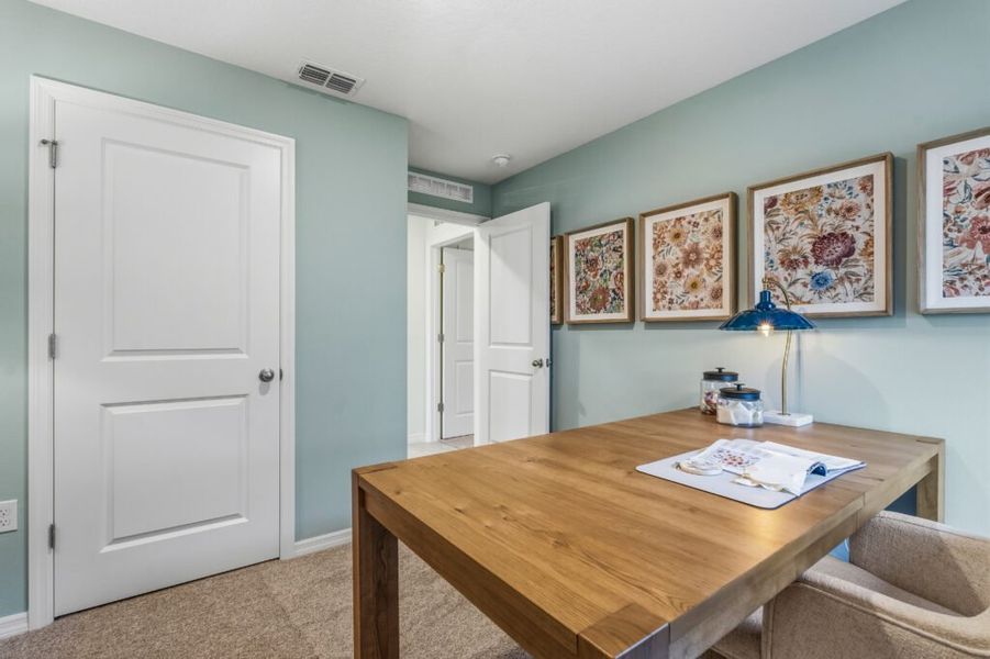 Furnished interior in a model home at Spanish Lakes in Fort Pierce (Image 21).