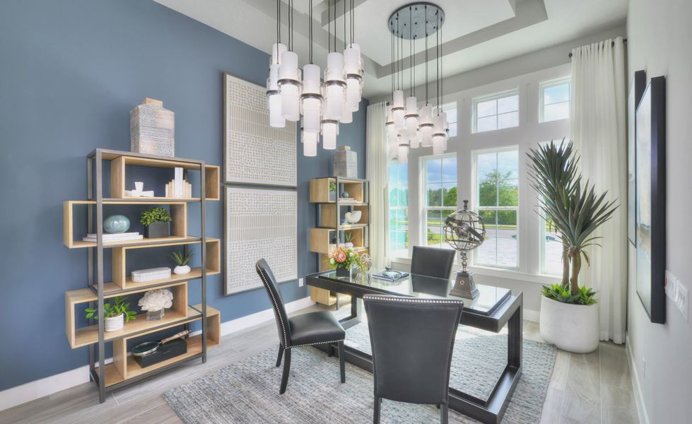 Furnished interior in a model home at The Reserve at Plantation Bay in Bunnell (Image 6).