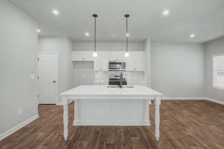 Furnished interior in a model home at Sawmill Creek in Austell (Image 4).