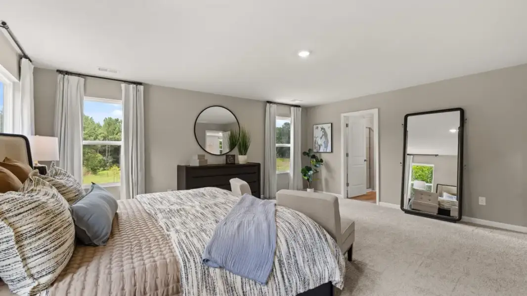 Furnished interior in a model home at Enclave at Stonewall Tell in South Fulton (Image 17).