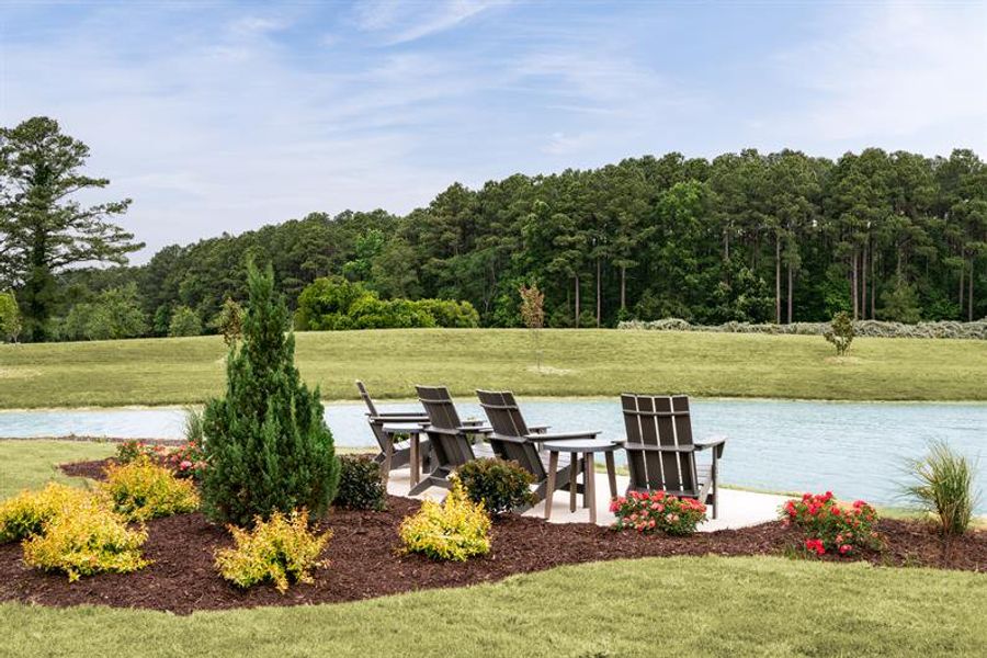A quiet, scenic setting with water views and the privacy to truly unwind.