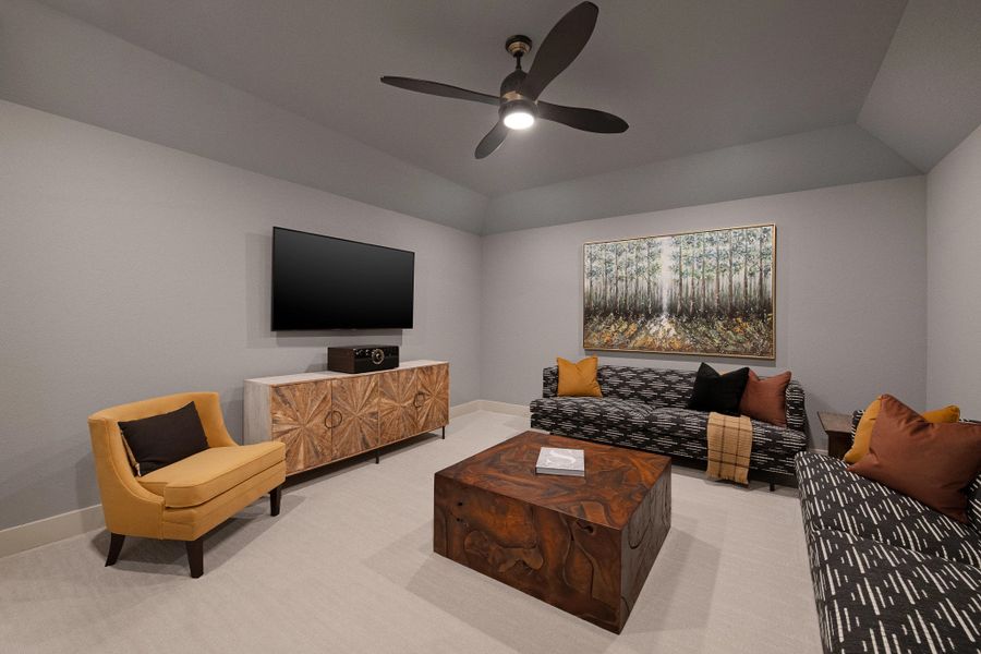 Furnished interior in a model home at Provence 70s in Austin (Image 20). Furnished interior in a model home at Provence 70s in Austin (Image 20).