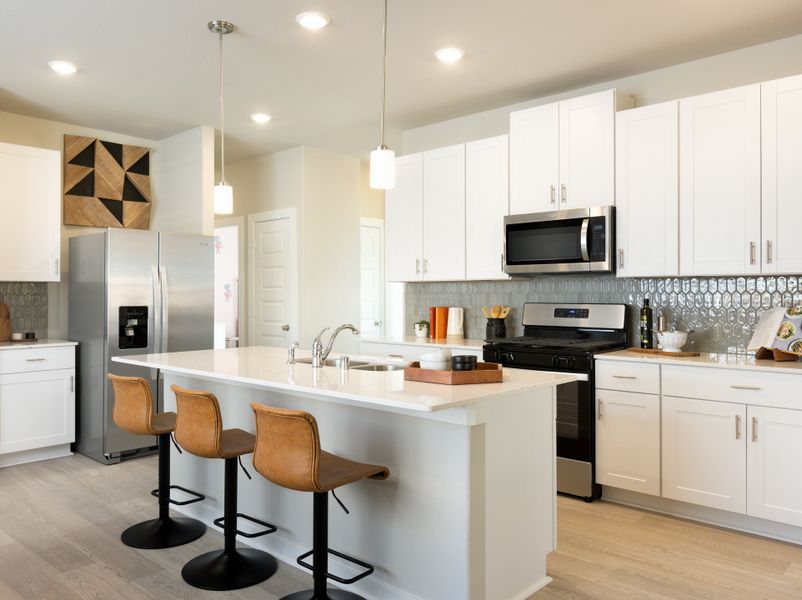 Furnished interior in a model home at Landing Meadows - Traditional Series in New Caney (Image 8).