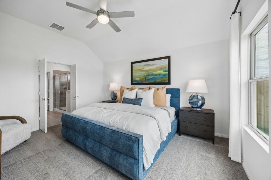 Primary Suite in the Diamond Model Home by Trophy Signature Homes
