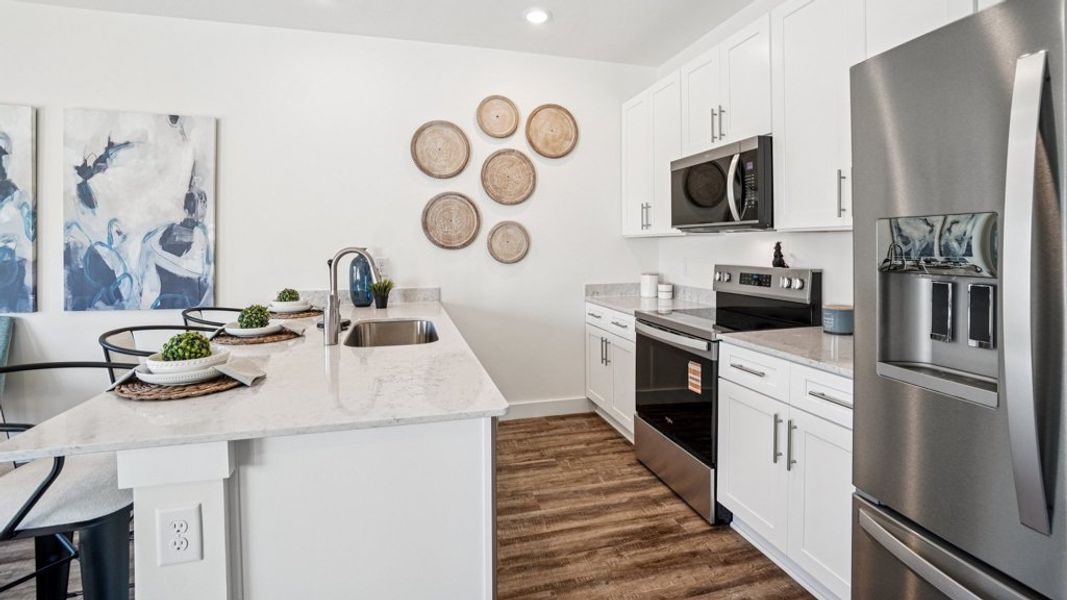 Furnished interior in a model home at Fieldcrest Acres Townhomes in Blountville (Image 31).