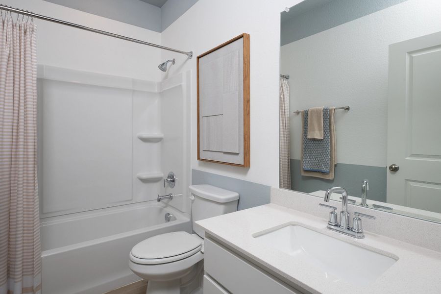 Furnished interior in a model home at Brookshire at Legacy Hills-60s in Celina (Image 9).