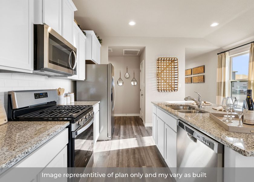 Furnished interior in a model home at Ranch View in Corpus Christi (Image 8).